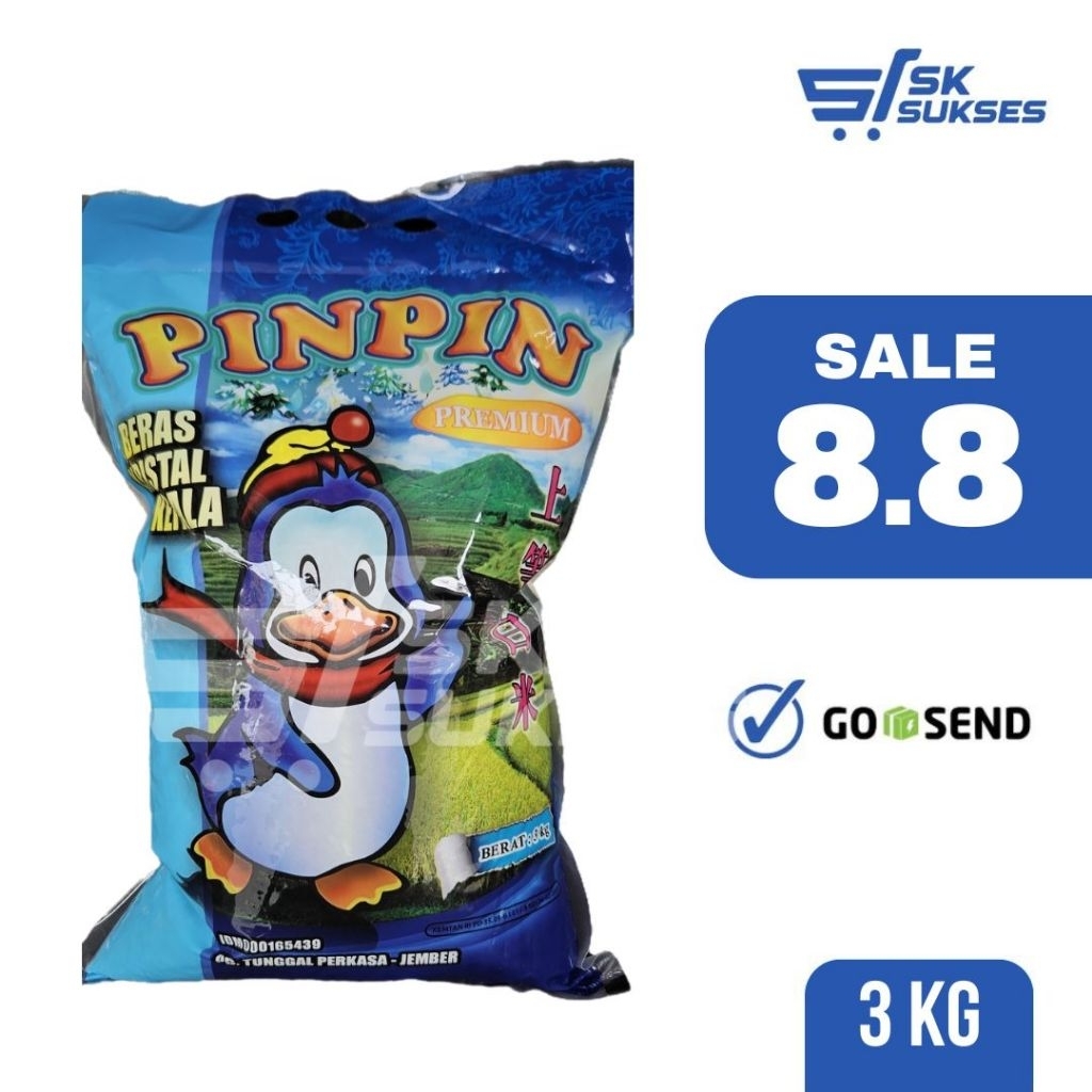 

[SURABAYA] - BERAS PINPIN ASLI - 3 Kg