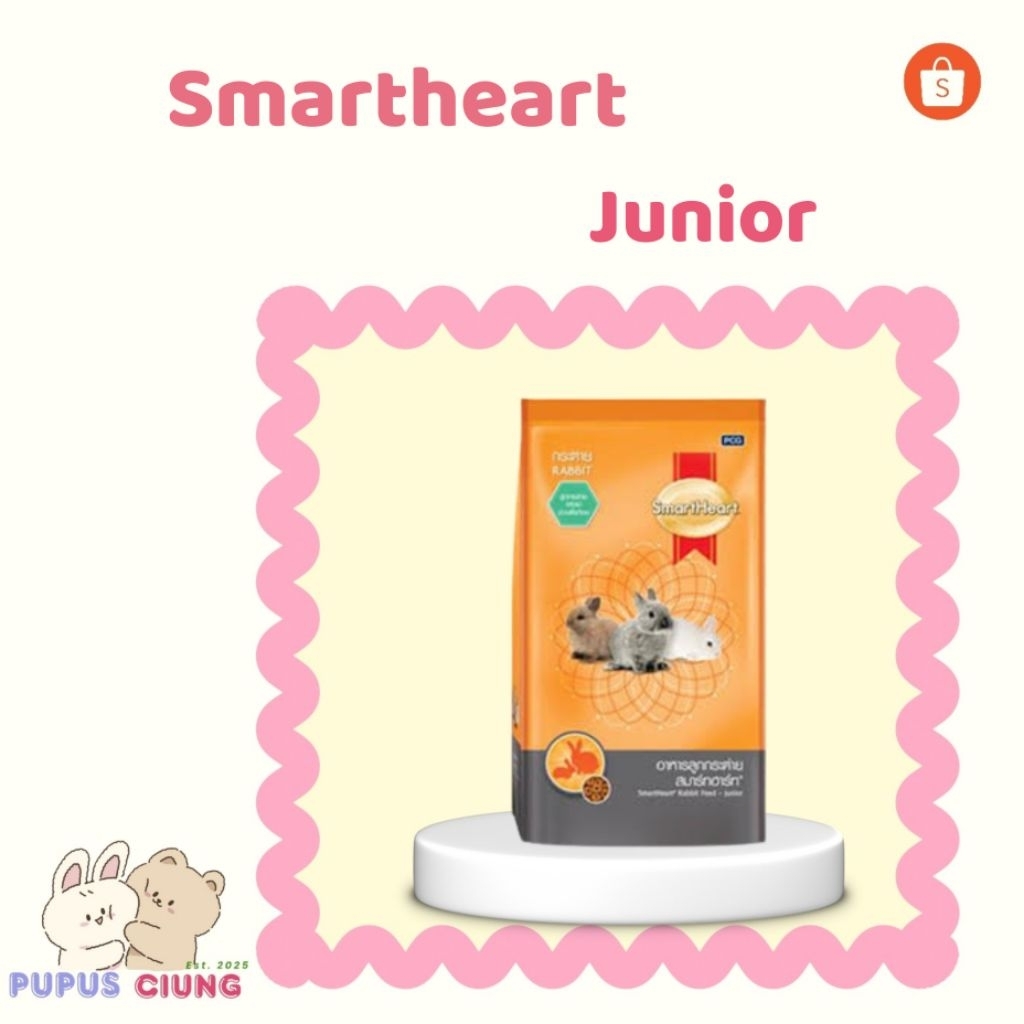 SmartHeart Rabbit Junior 1KG – Pelet Untuk Anak Kelinci