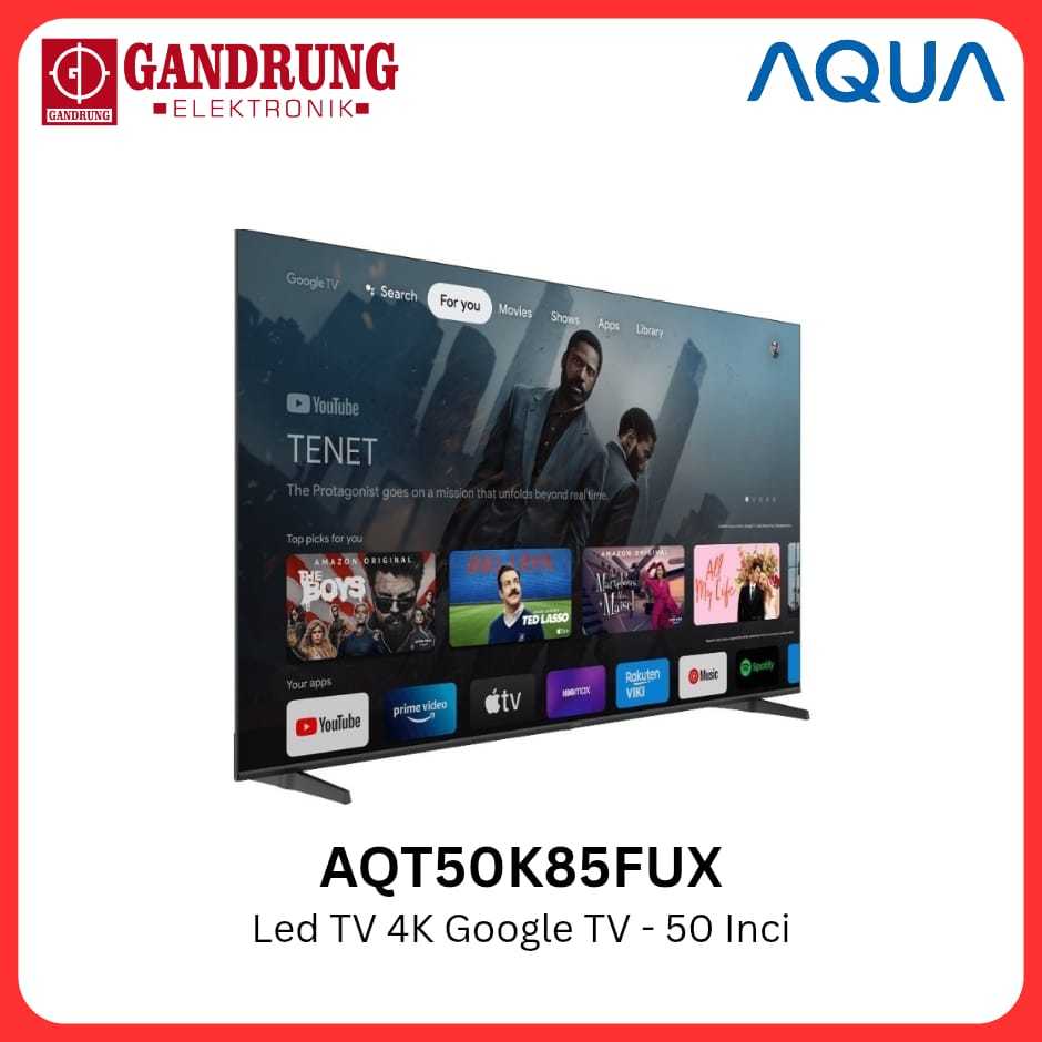 AQUA LED TV 4K Google TV 50 Inch - AQT50k85FUX