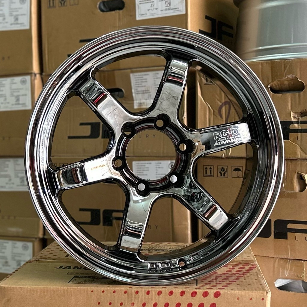 Velg Advan Rgd2 Black Chrome Ring 18 Lebar 9 Pcd 6x139.7 Et 0 Warna Black Chrome | Velg R18 | Velg M