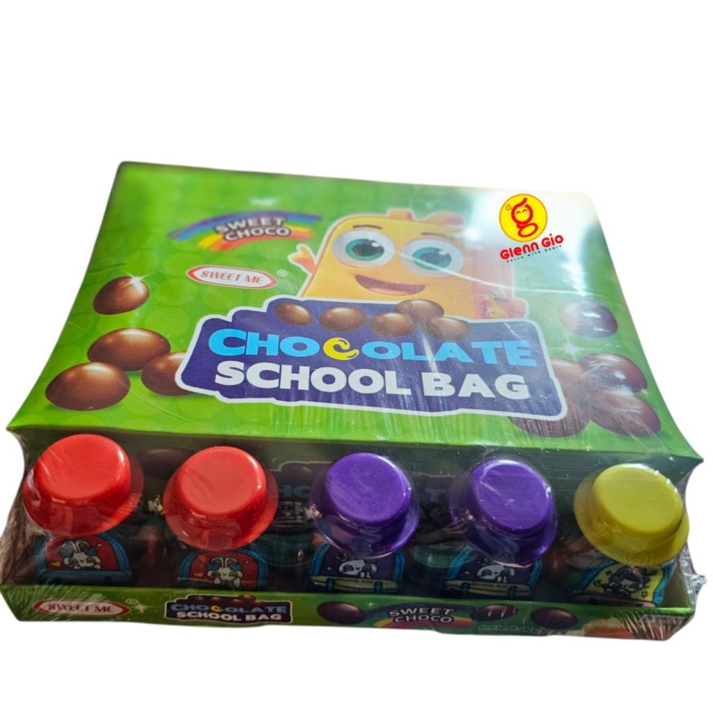 

Coklat Compound Susu Manis Chocolate School Bag Sweet Me Box isi 30 pcs