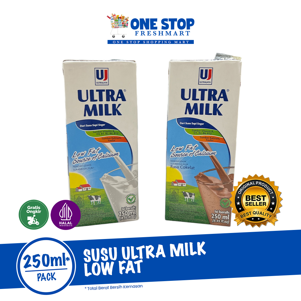 

ULTRA MILK SUSU LOW FAT 250ML
