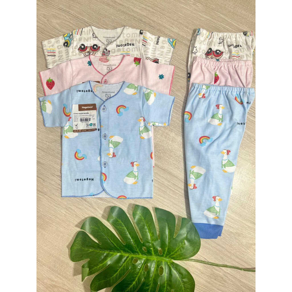 Set NB Nagatomi Pdk Cln Pjg/Setelan Newborn/Nagatomi Baby/Setelan Panjang Bayi/Baju Bayi Baru Lahir/
