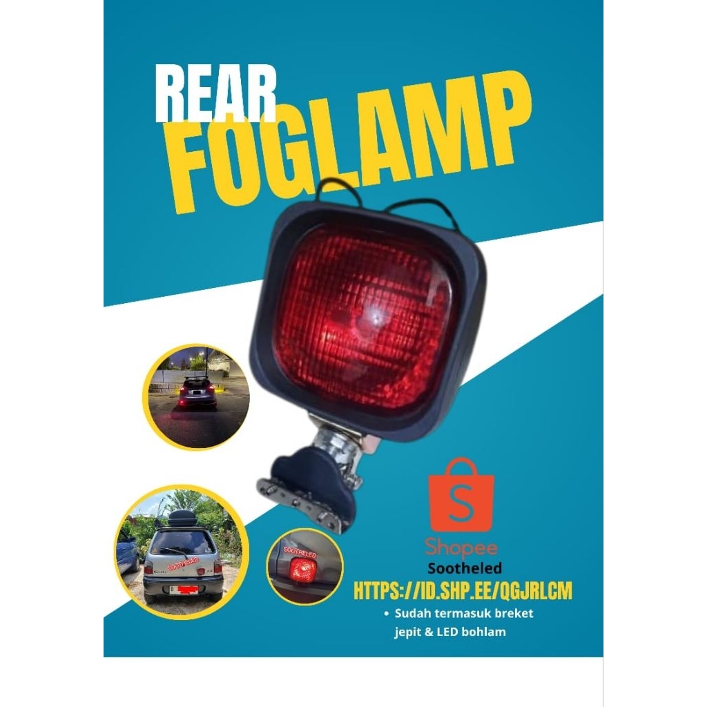 LAMPU RFL REAR FOG LAMP / 3RD BRAKE LAMP KALCER + BREKET