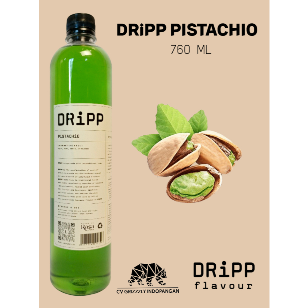 

DRiPP Flavour Pistachio Syrup - Sirup Rasa Pistachio Untuk Kafe/Bisnis