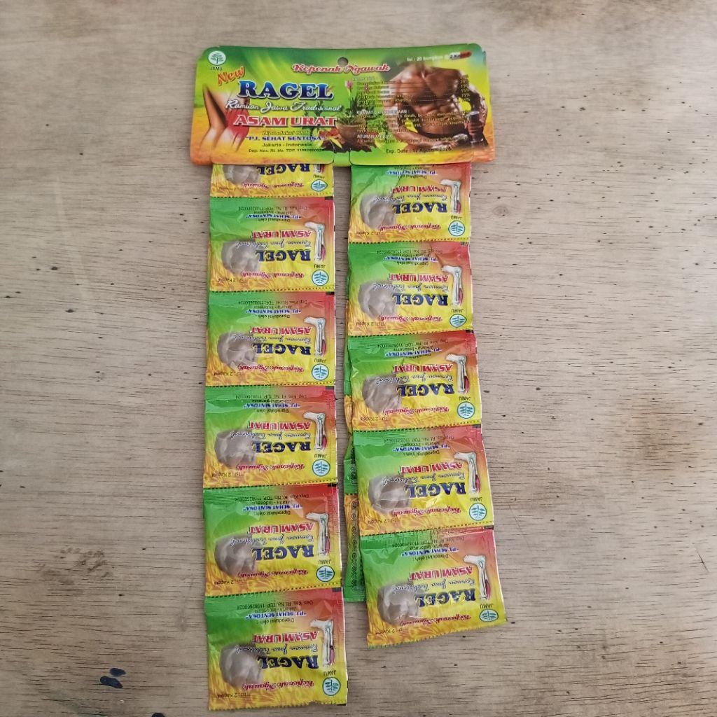 

jamu tradisional ragel obat asam urat isi 20 sachet