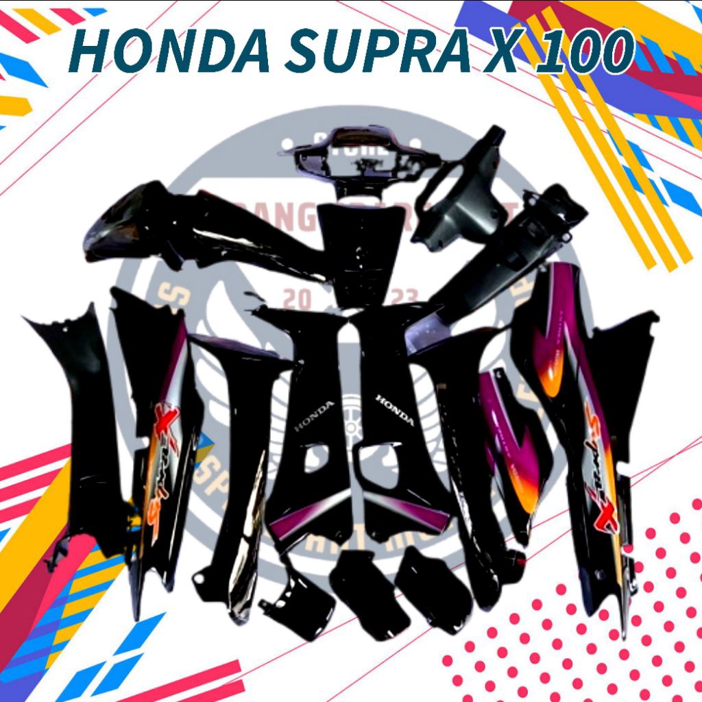 Full bodi supra x 100 old lis unggu, cover bodi supra x lama, sayap supra x lama