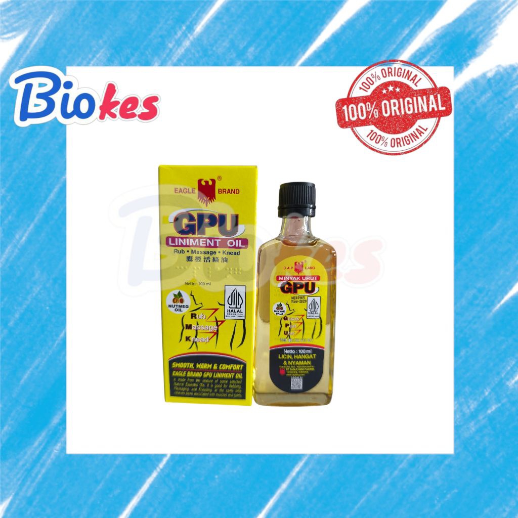 MINYAK GPU PALA 100ML minyak oles pereda nyeri dan pegal-pegal