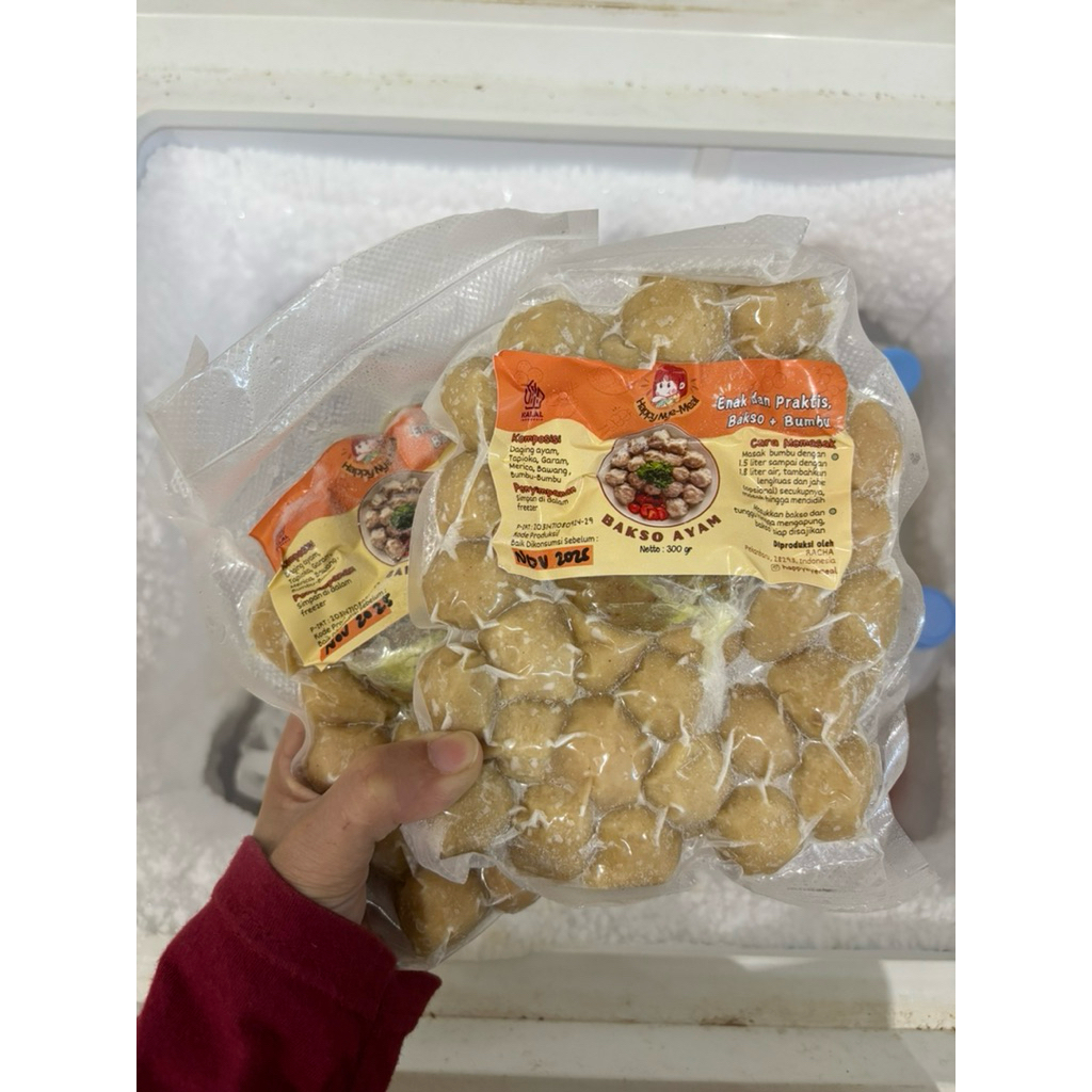 

Happy Nye-Mil Bakso daging ayam Frozen homemade