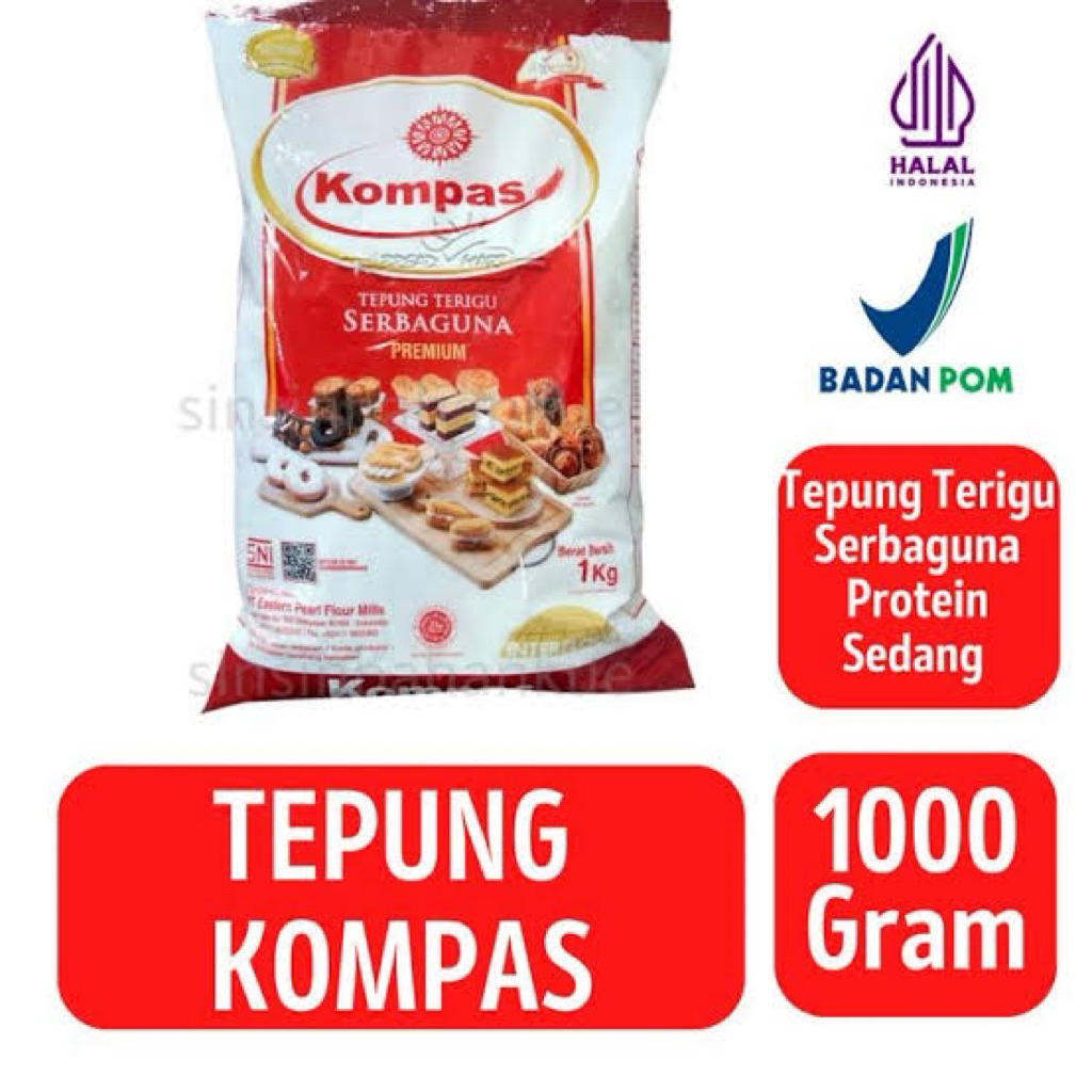 

Tepung terigu kompas 1kg