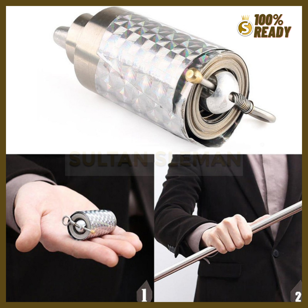 Tongkat Sulap / Tongkat Besi Magic Trick 120cm - Silver / Mainan Tongkat Sulap / Tongkat Sihir Sulap