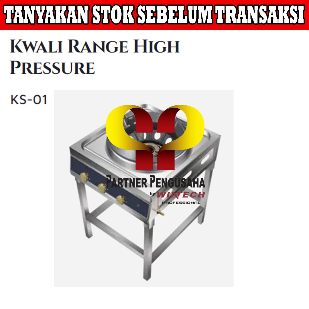 Crown Horeca KS-01 KS01 Gas Kwali Range High Pressure 1 Burner Wok Range