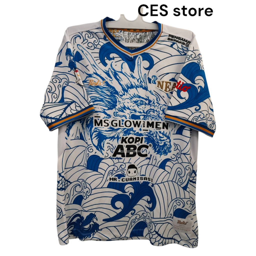 jersey baju olahraga sport bola naga emas asri away