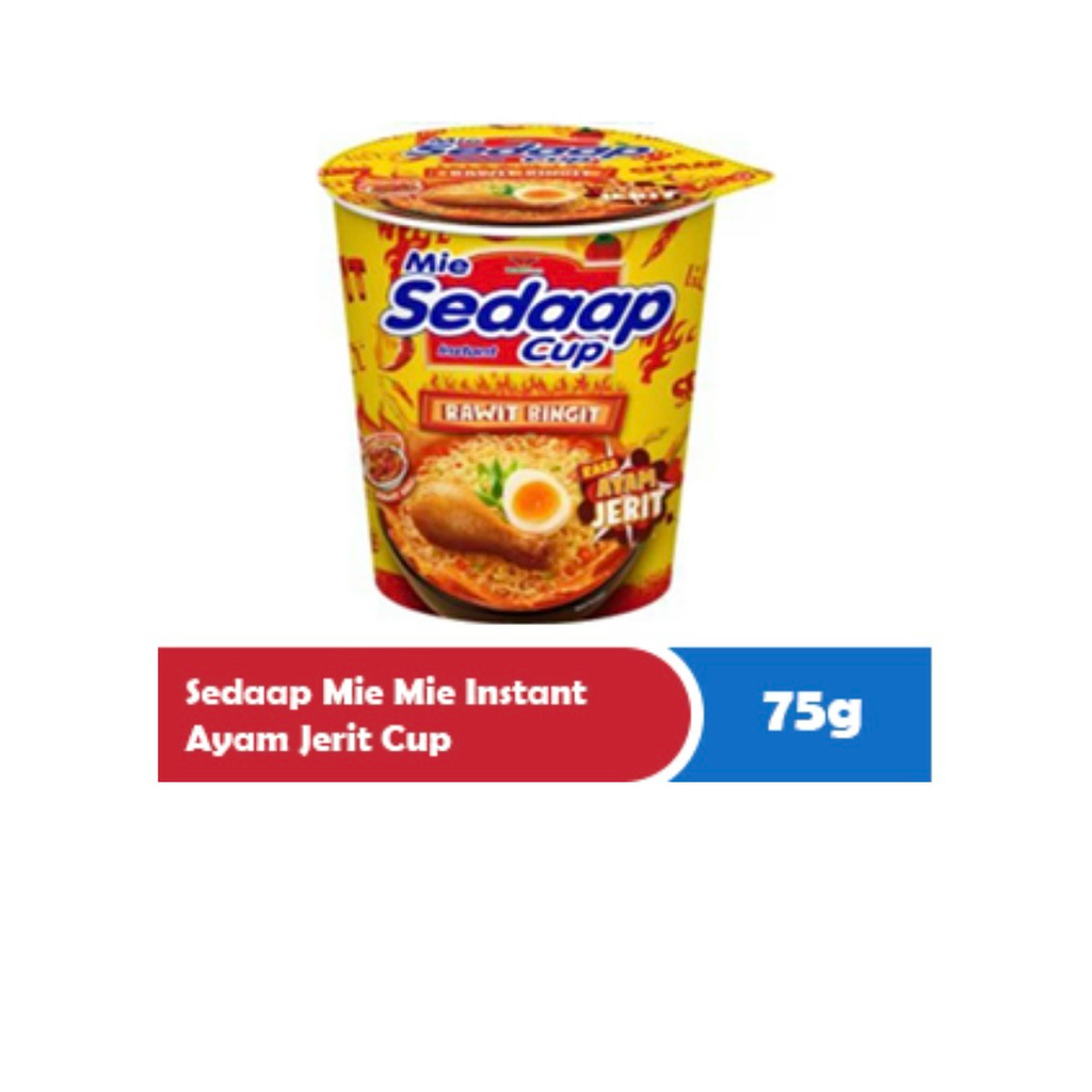 

1 Dus isi 12 Cup MIE SEDAAP INSTAN AYAM JERIT 75 gr