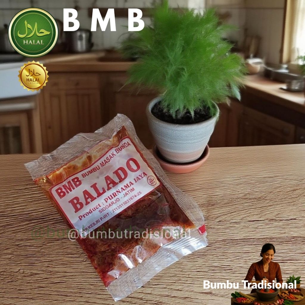 

BMB / BUMBU BALADO / BUMBU MASAK BUNDA / BUMBU INSTAN