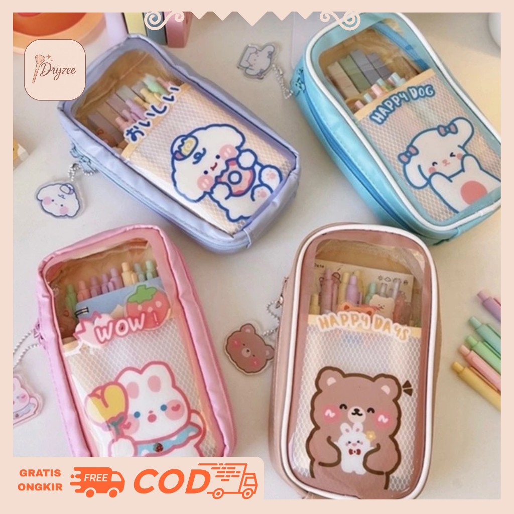 

Kotak Pensil Tarik 3 Slot Serbaguna Motif Cartoon Lucu KP08