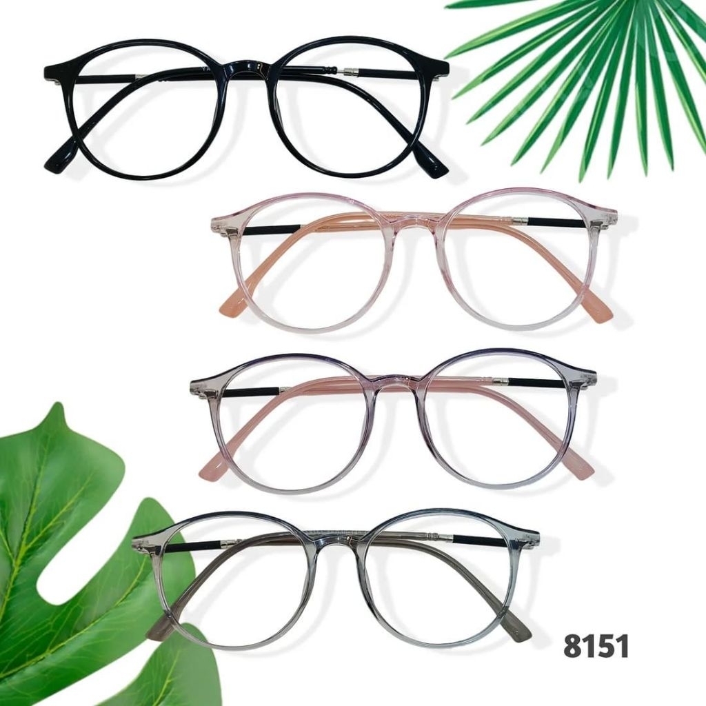 frame kacamata 8151 gratis lensa singel minus/cyl/radiasi/photocromik/blucromik/frame kacamata cewek