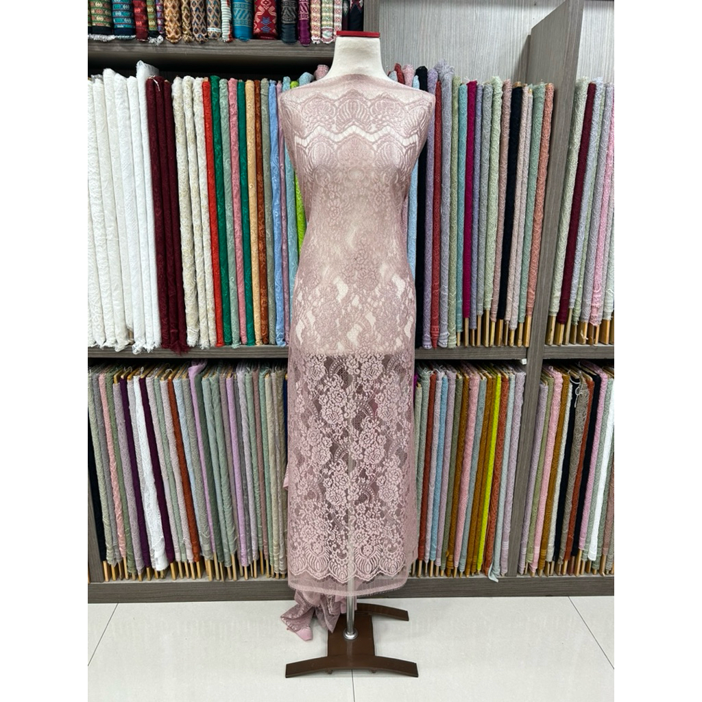 Lace Panel Khusus Rose Gold/Brokat Lace/Brokat semi/Kain Brukat