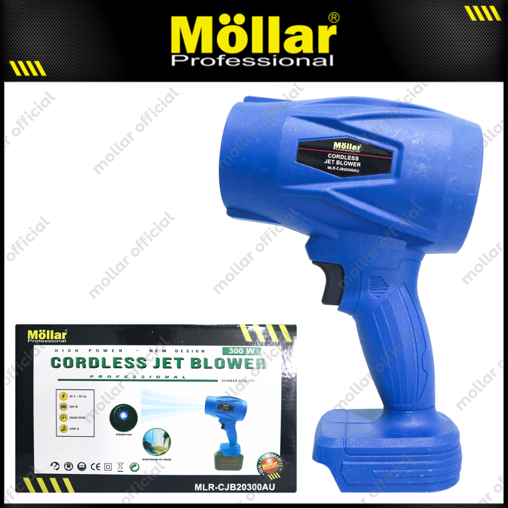 MOLLAR CJB20300-AU Cordless Jet Blower Baterai 20V Unit Only Mesin Tiup Debu Turbo