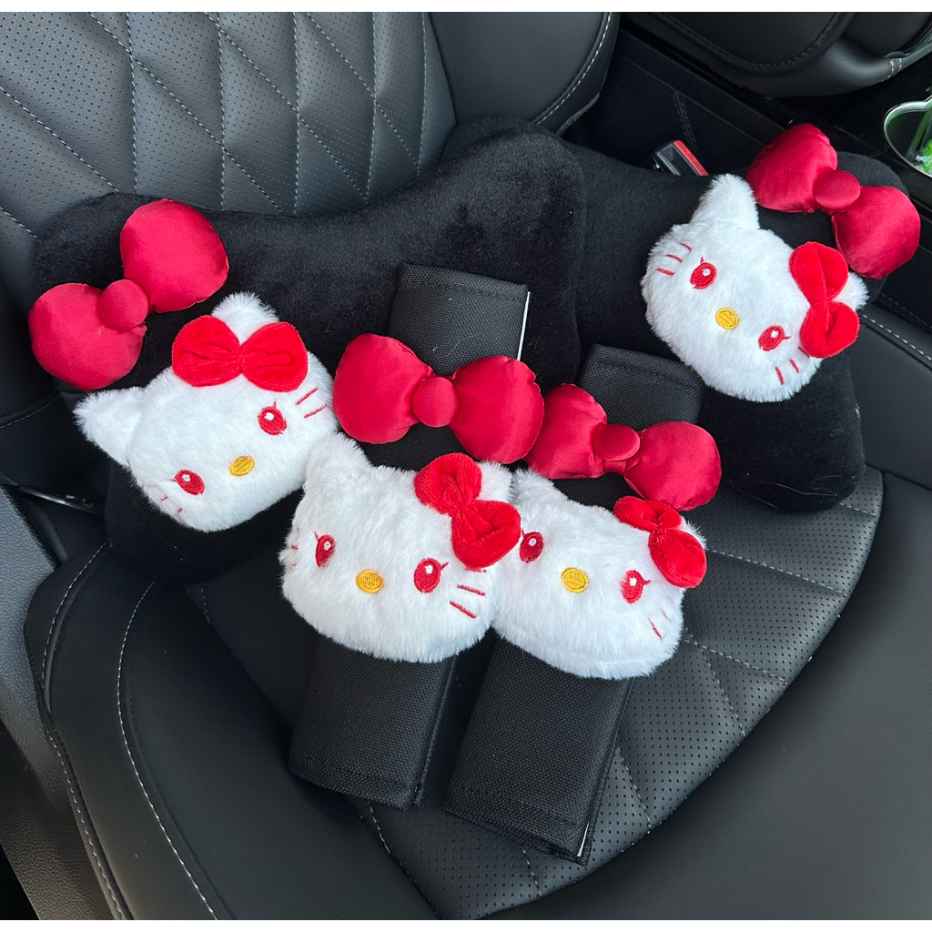 bantal leher mobil hello kitty bantal mobil hello kitty