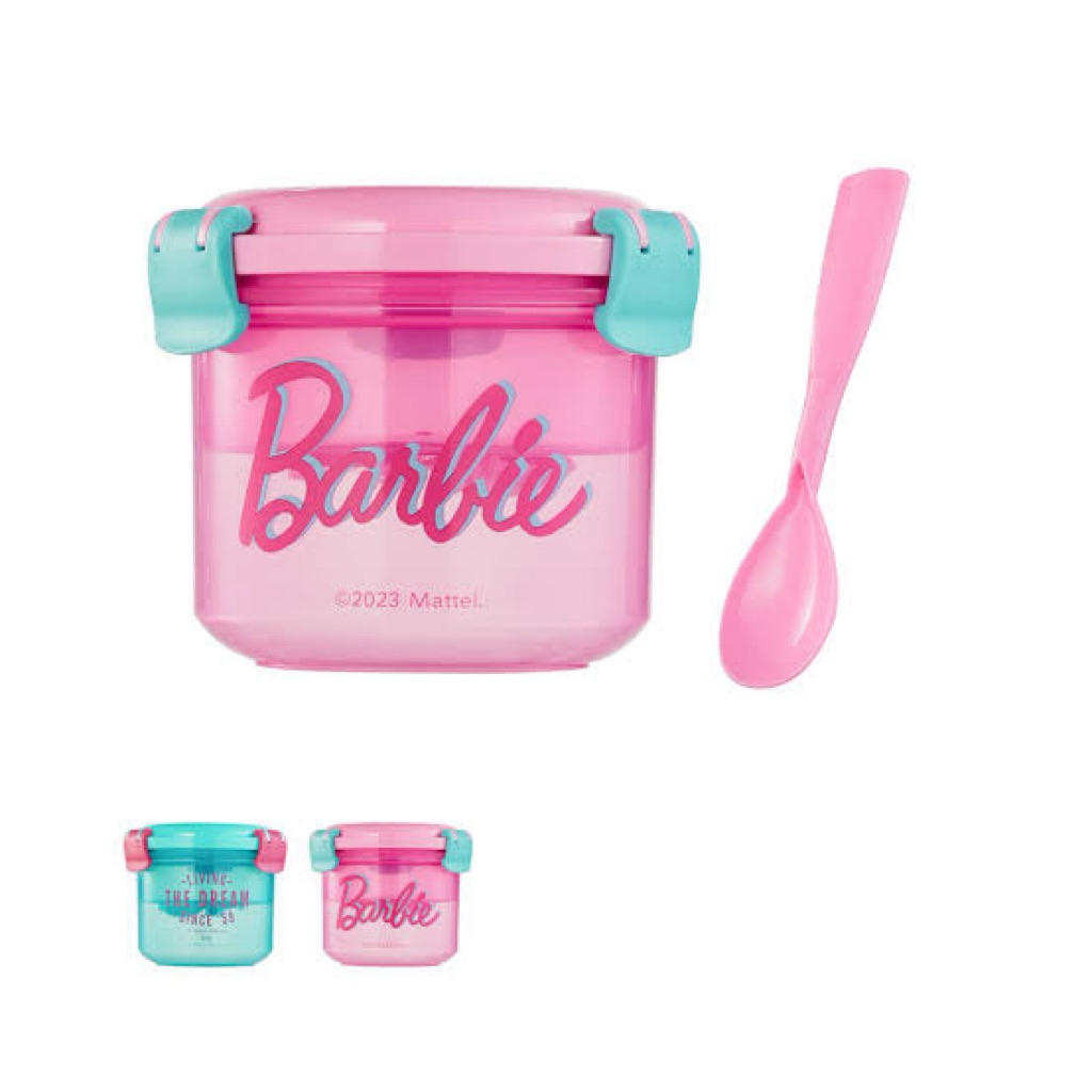 Miniso Barbie Salad Bowl / mangkok plastik barbie tempat makan lunch box food storage