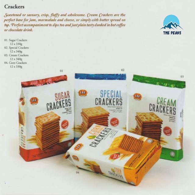 

(The Peaks) Lee Biscuits Original Crackers / Tasty Crackers Biskuit 360gr