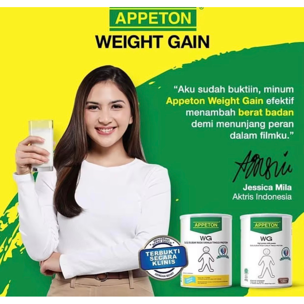 

Weight Gain Appeton isi SUSU 10 HARI Pengemuk Badan Khusus Anak umur 1-15 tahun 100% Original/Penambah nafsu makan/ Gemuk Sehat Permanen / Suplemen Penggemuk Badan / Vitamin Penggemuk Badan / Terbukti Ampuh lebih ampuh dari sam yu wan by protein Herbal