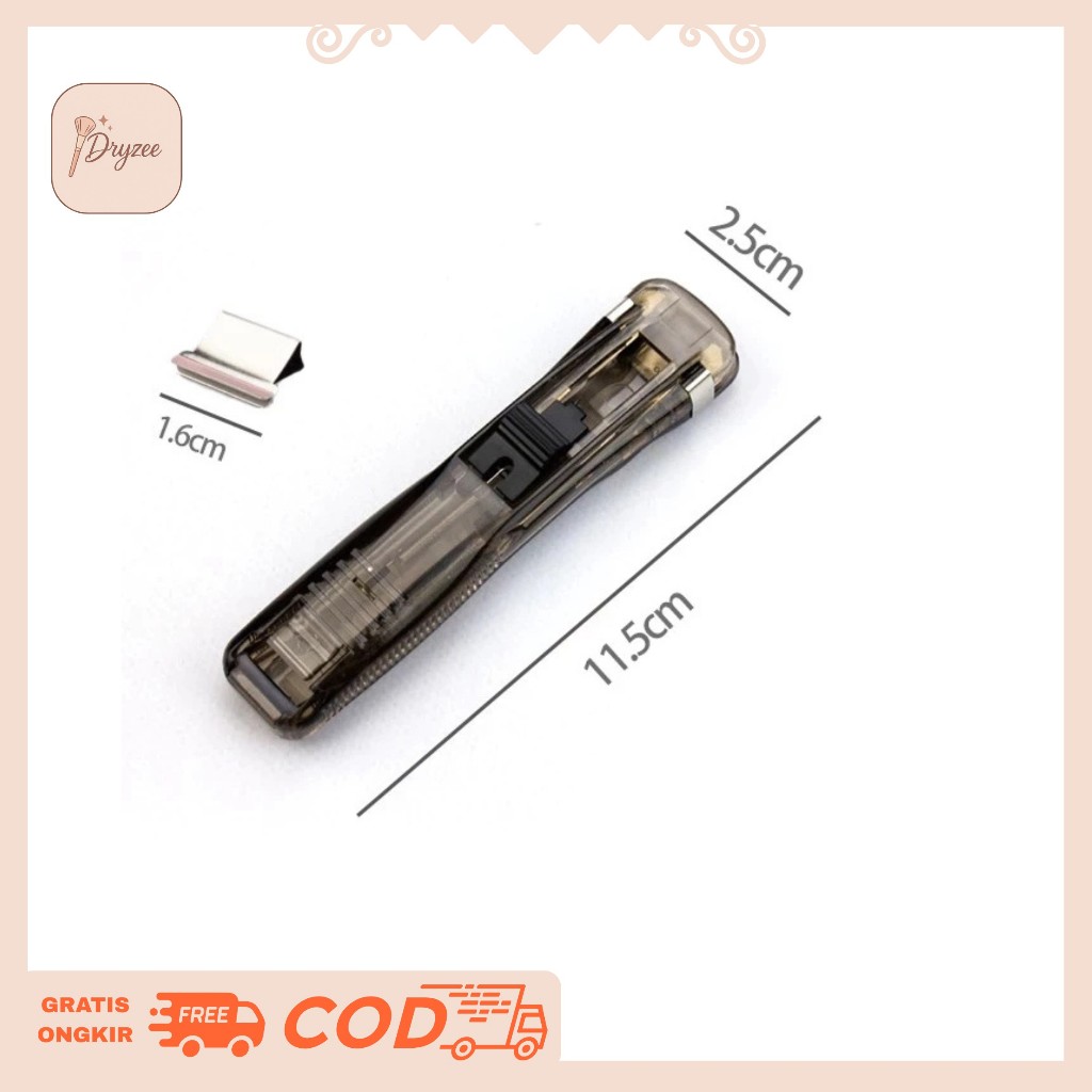 

Clip Kertas Unik Tanpa Bekas Push Clip Transparent