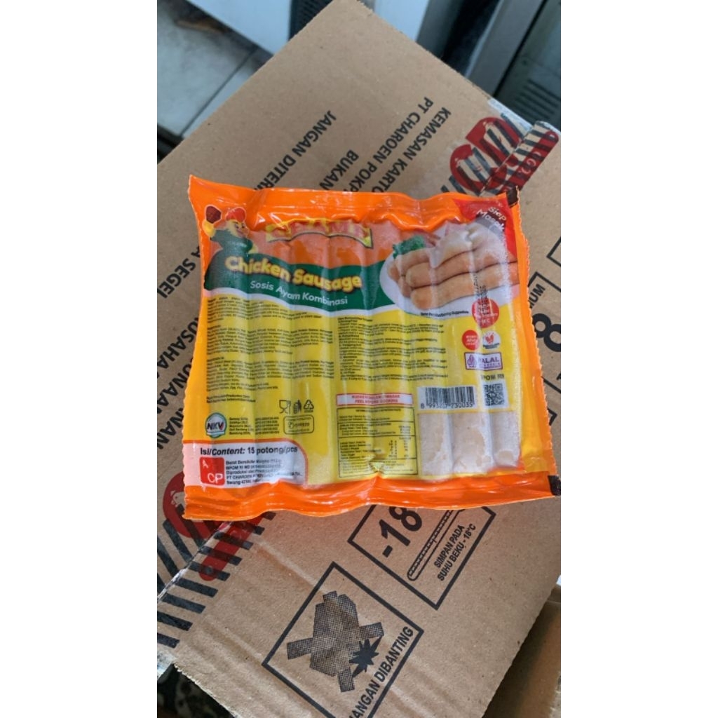 

CHAMP CHICKEN SAUSAGE / SOSIS AYAM KOMBINASI 375GR