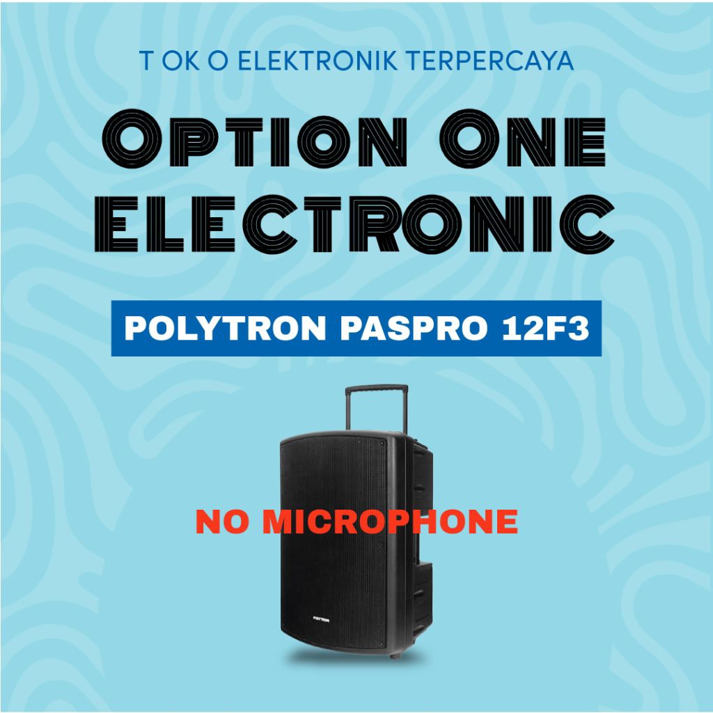 POLYTRON PASPRO 12F3 / PASPRO12F3 TANPA MIC