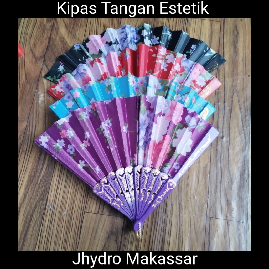 Kipas Tangan Estetik Pesta Jepang Anti Panas Random Warna
