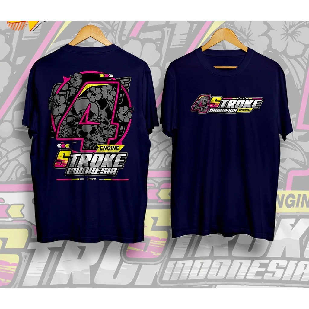KAOS 4 Stroke Engine Indonesia KAOS DISTRO 4 Stroke Engine Indonesia PRIA WANITA