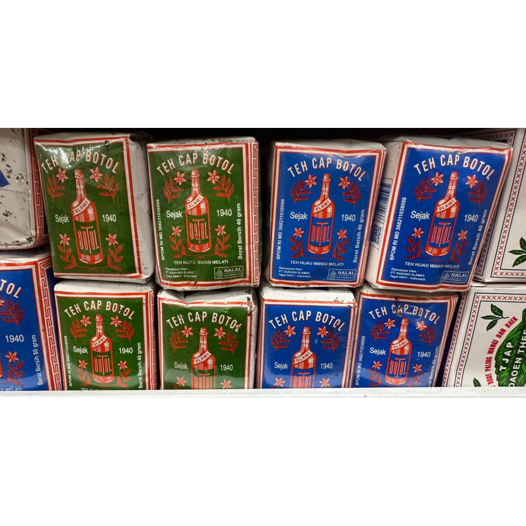 

TEH CAP BOTOL BUBUK 40GR HIJAU / BIRU