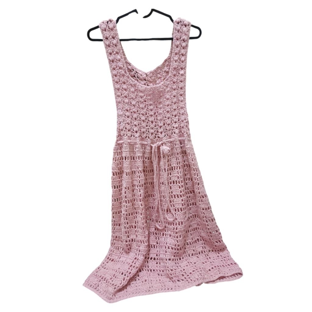 Dress Rajut / Dress Rajut Anak / Dress Rajut Pink