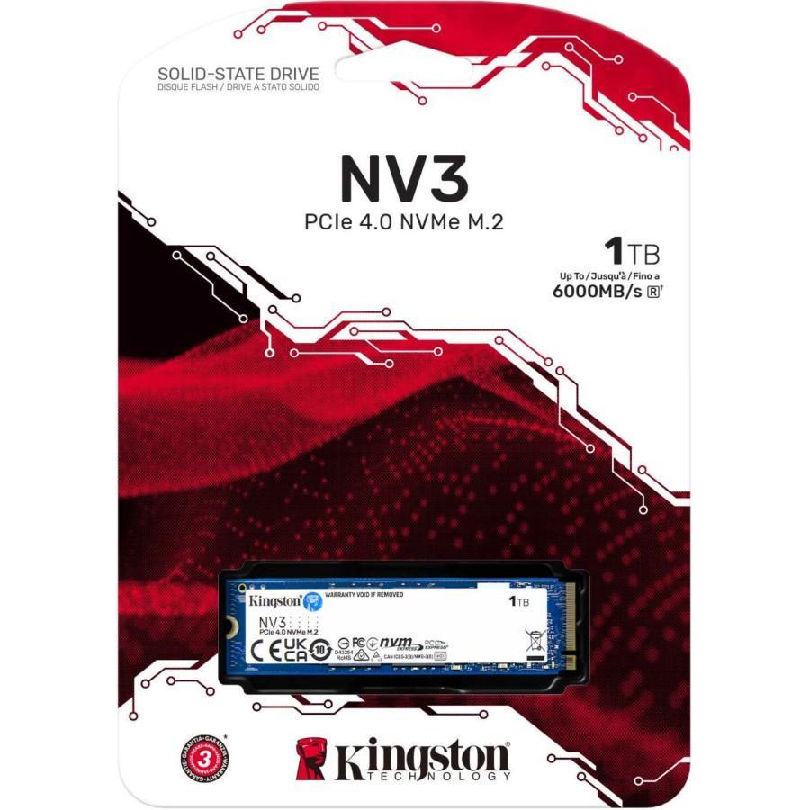 SSD KINGSTON NV3 1TB M2 NVMe PCIe GEN 4x4 STORAGE