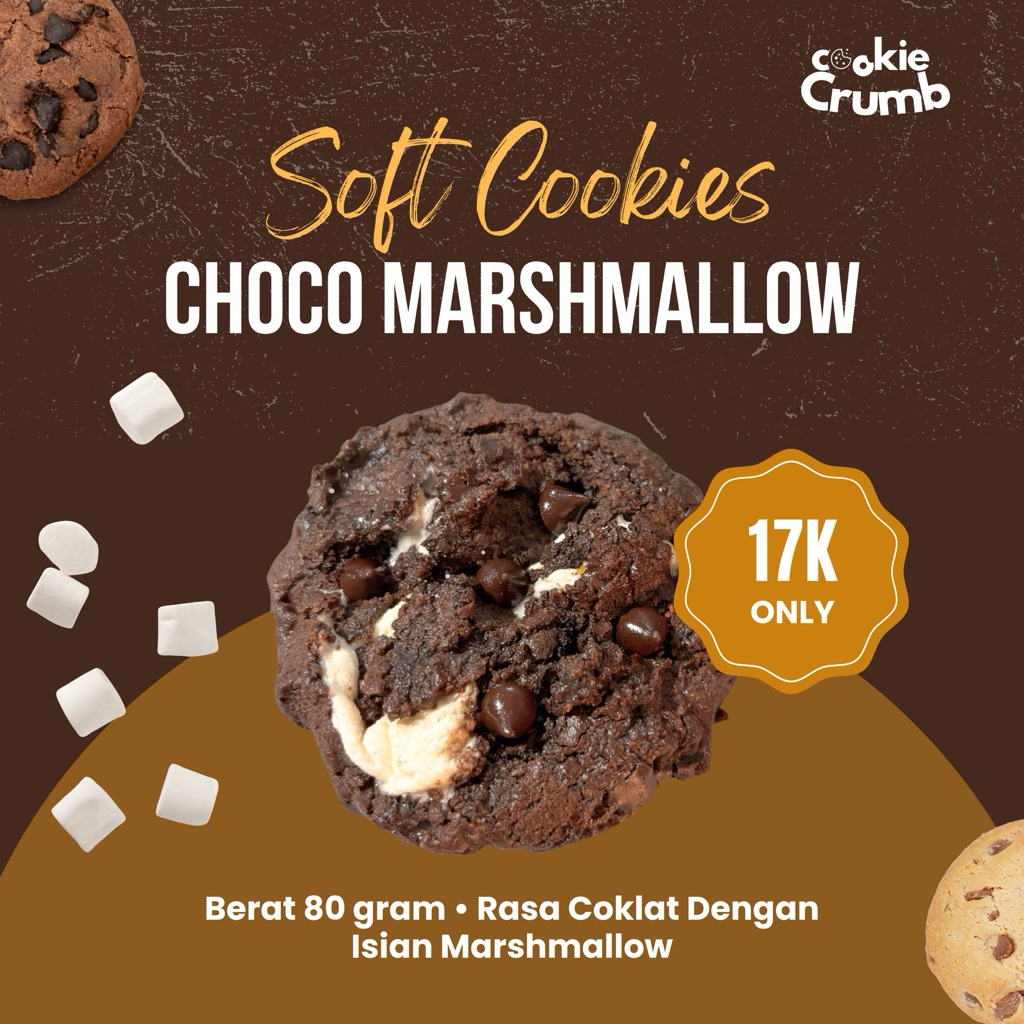 

Soft Cookies 80 gram Choco Marshmallow