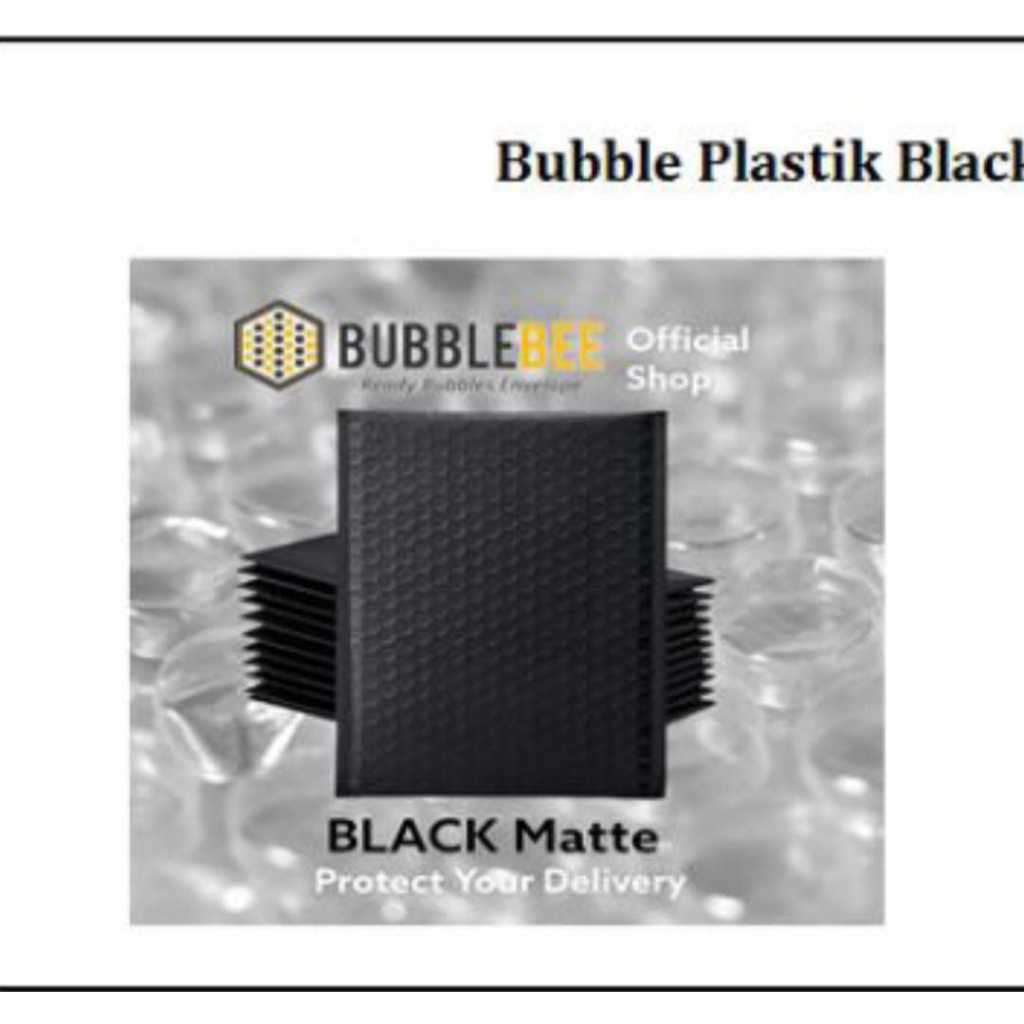 

Amplop Bubble Black/Hitam doff