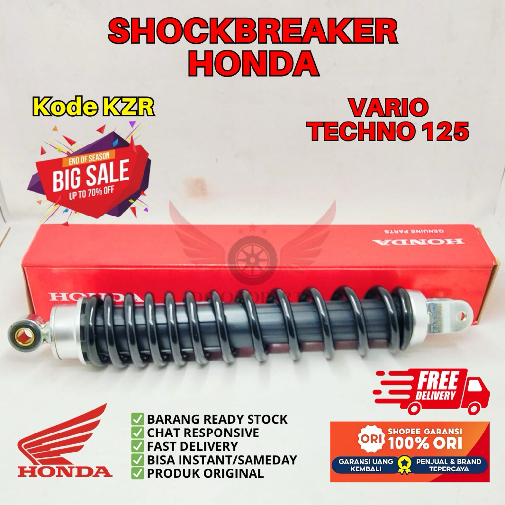 KZR SHOCKBREAKER VARIO TECHNO 125 ORIGINAL AHM HONDA, SHOCKBREAKER ORIGINAL HONDA VARIO TECHNO 125, 