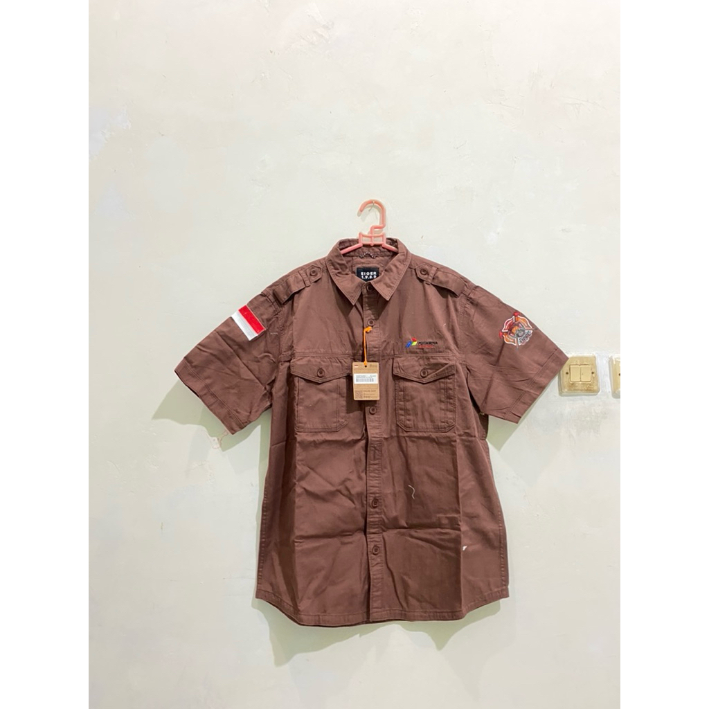 Atasan Eiger Kemeja Berkera New Lengan Pendek