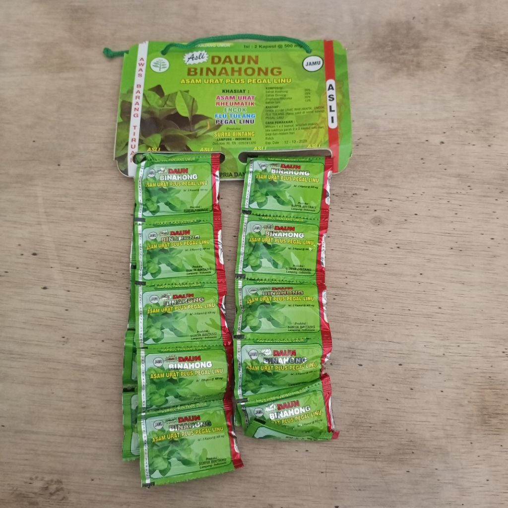 

jamu tradisional daun binahong isi 20 sachet