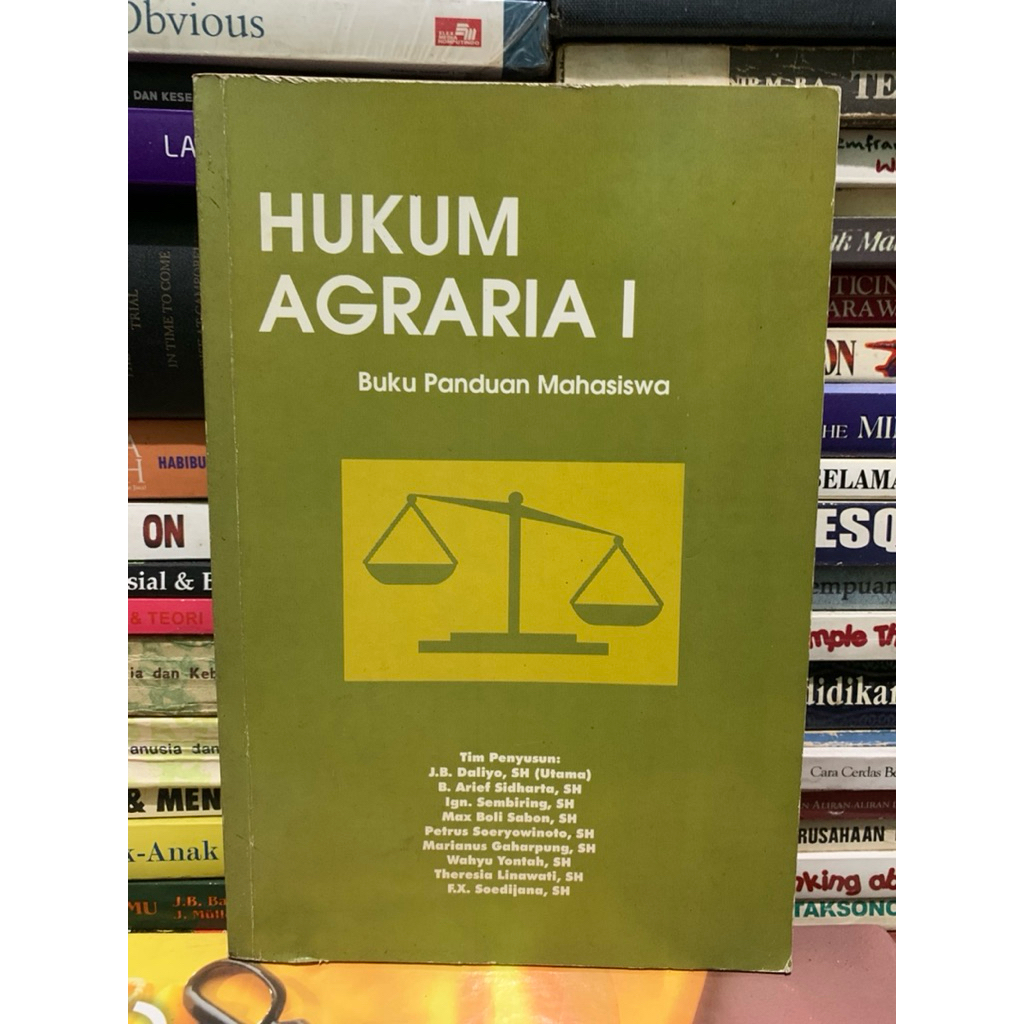 Hukum agraria 1 buku panduan mahasiswa by Jb daliyo ASLI ORIGINAL