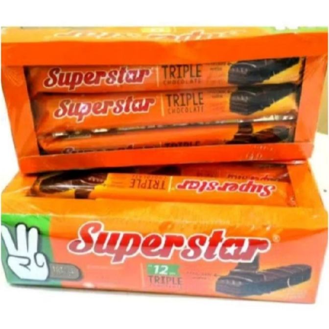 

Superstar Wafer Salut Cokelat Triple Chocolate Mayora