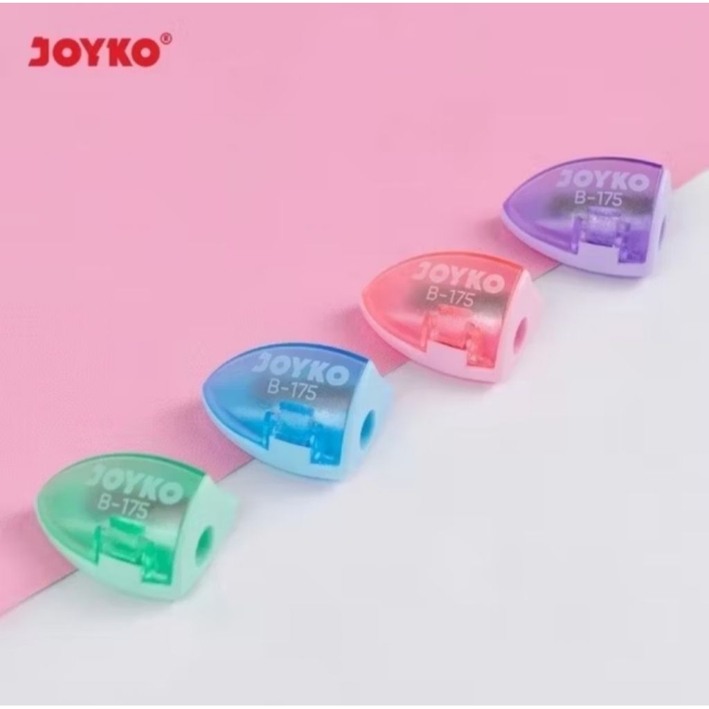 

Joyko Sharpener B - 175 1 Hole Serutan /Rautan/ Pengserut Pastel Color Satuan Murah Berkualitas