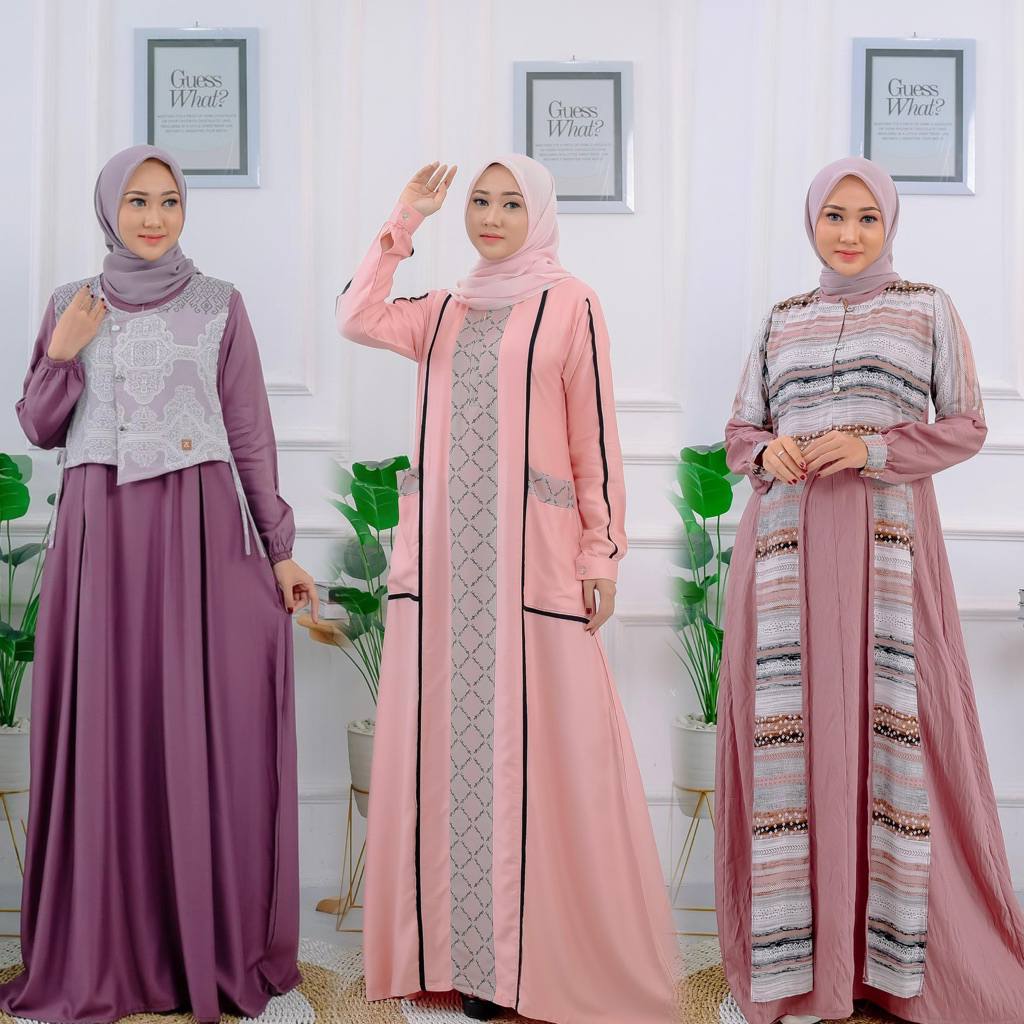 Gamis Ori ZK ZAKIYAH KAFTAN - Kombinasi Motif Series ll New