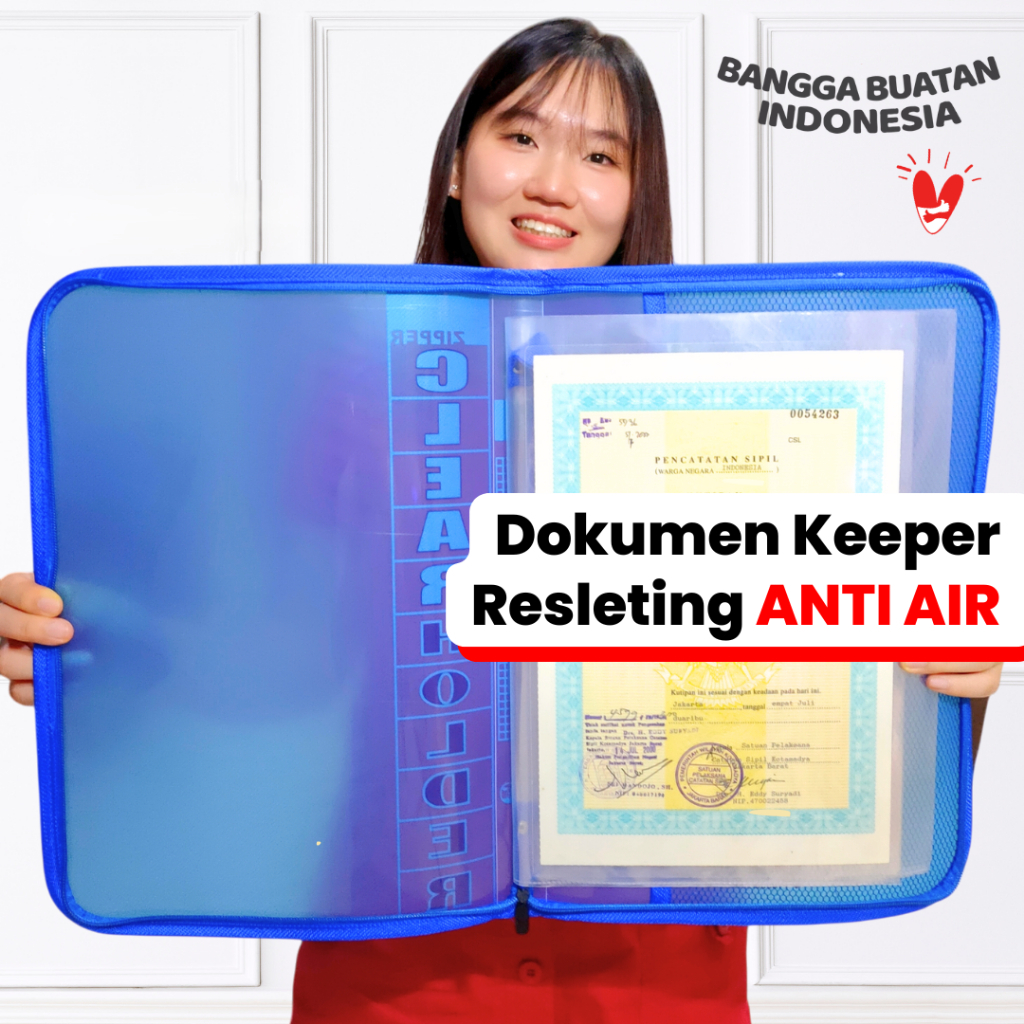 

CH555 Clear Holder Map Dokumen Resleting Anti Air Document Keeper Tempat Berkas File Kertas F4 A4