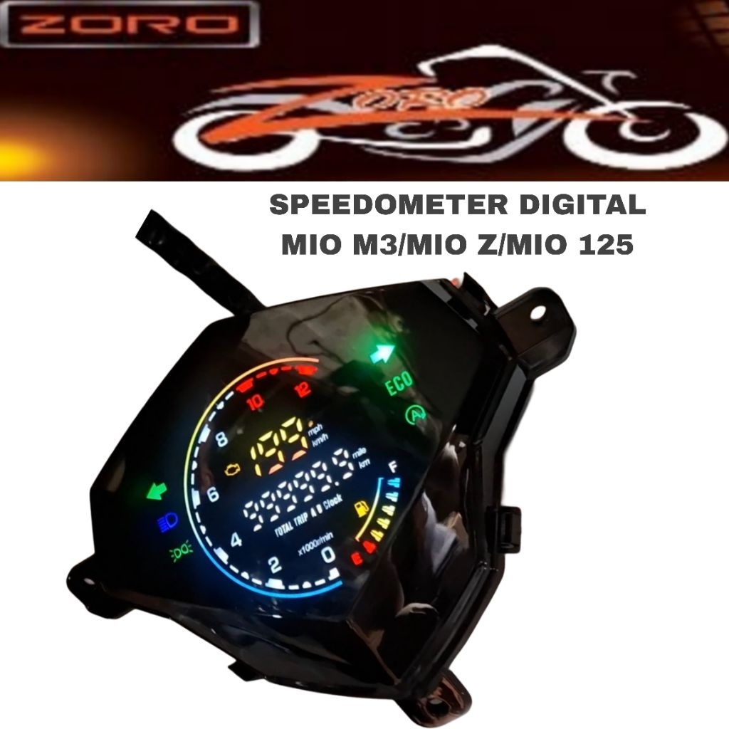 SPEEDOMETER DIGITAL MIO M3/MIO Z/MIO 125 SPIDO DIGITAL LED LCD ZORO IMPOR