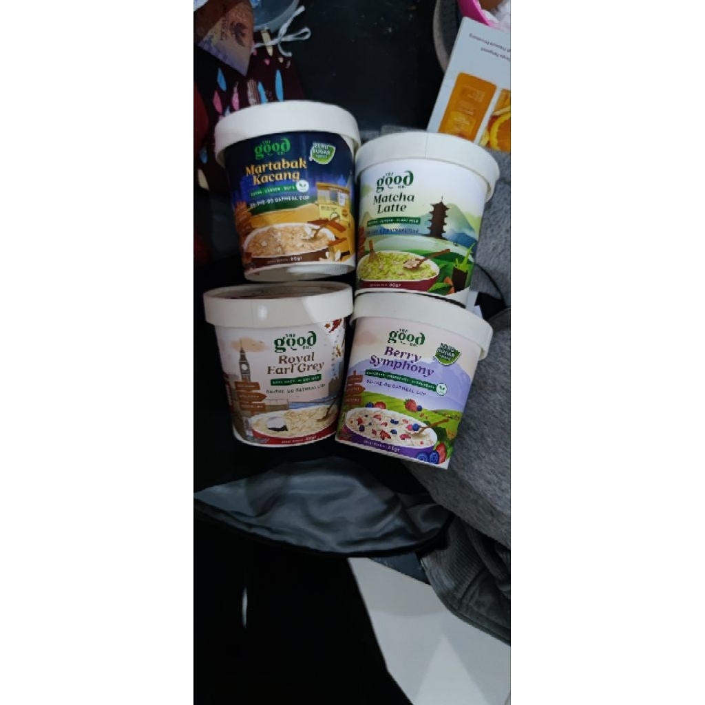 

The Good Co Instant Oatmeal Cup 4 Macam Jenis Rasa