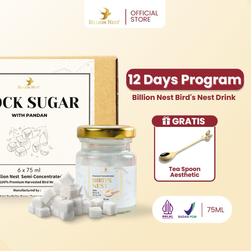 

BILLION NEST - Bundle Stay Fit Minuman Sarang Burung Walet - 12 JAR