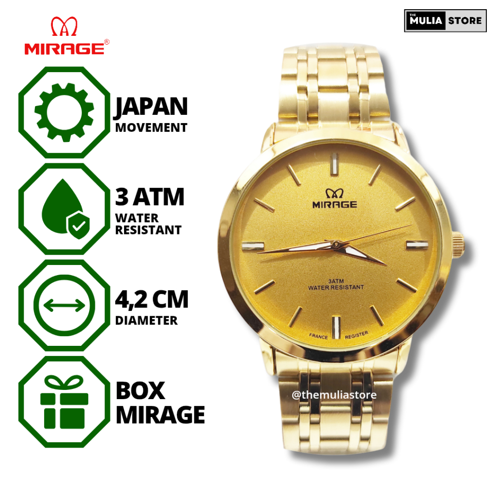 MIRAGE Jam Tangan Pria Mirage Original 8745 M Analog