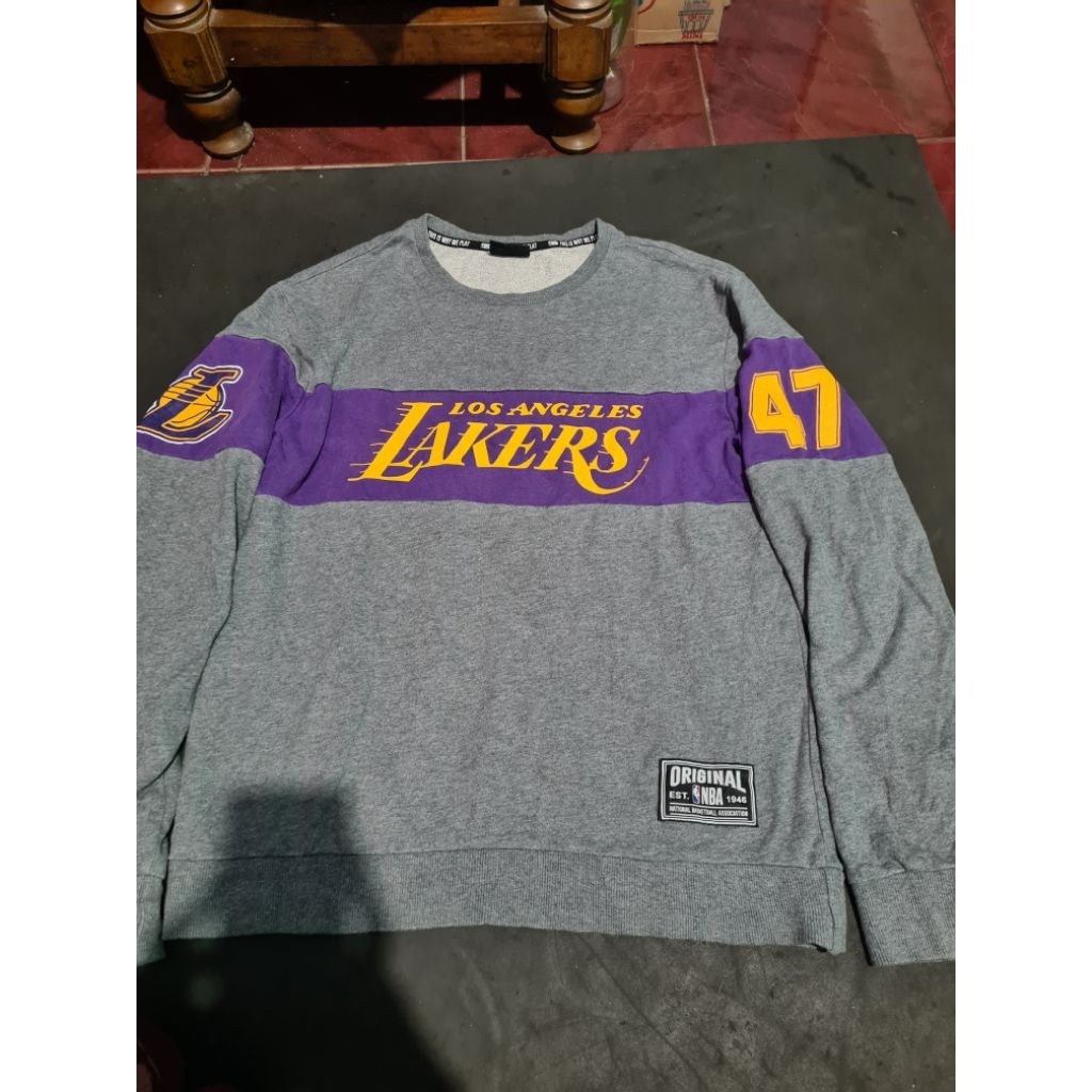 crewneck nba lakers second,crewneck nba lakers preloved